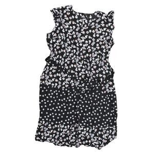 Lane Bryant Midi A-Line Dress 22/24P Multicolor Polyester Floral With Belt